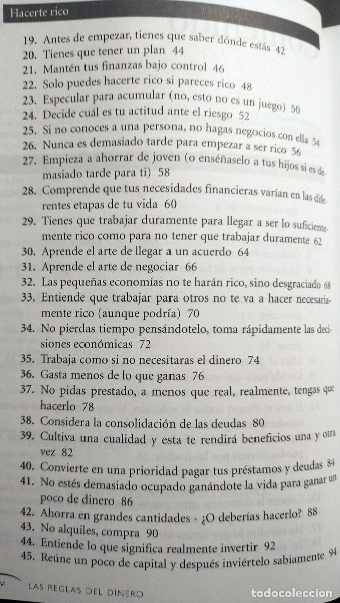 Libros de segunda mano: LAS REGLAS DEL DINERO - RICHARD TEMPLAR - Foto 4