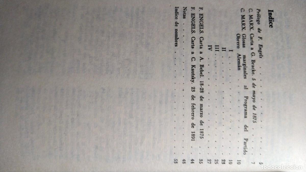 Libros de segunda mano: CR&Iacute;TICA DEL PROGRAMA DE GOTHA - MARX - Foto 5