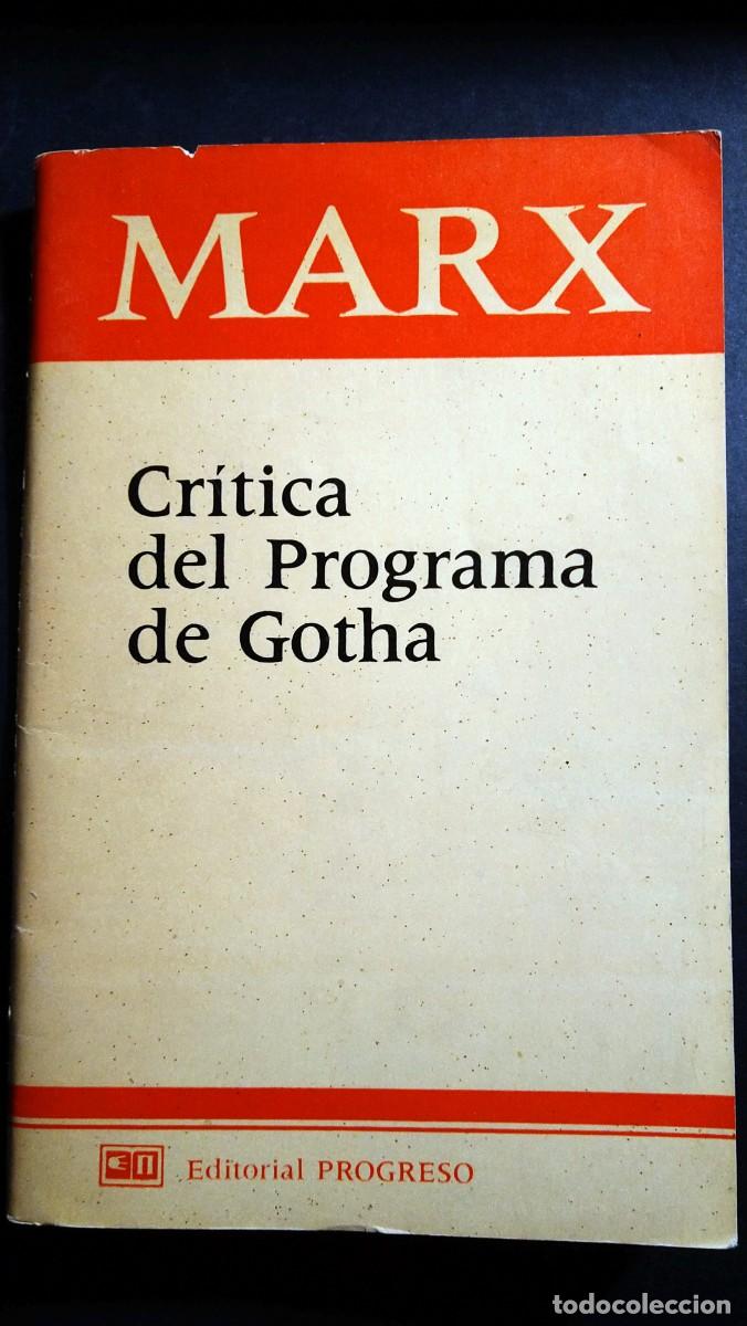 Libros de segunda mano: CR&Iacute;TICA DEL PROGRAMA DE GOTHA - MARX - Foto 1