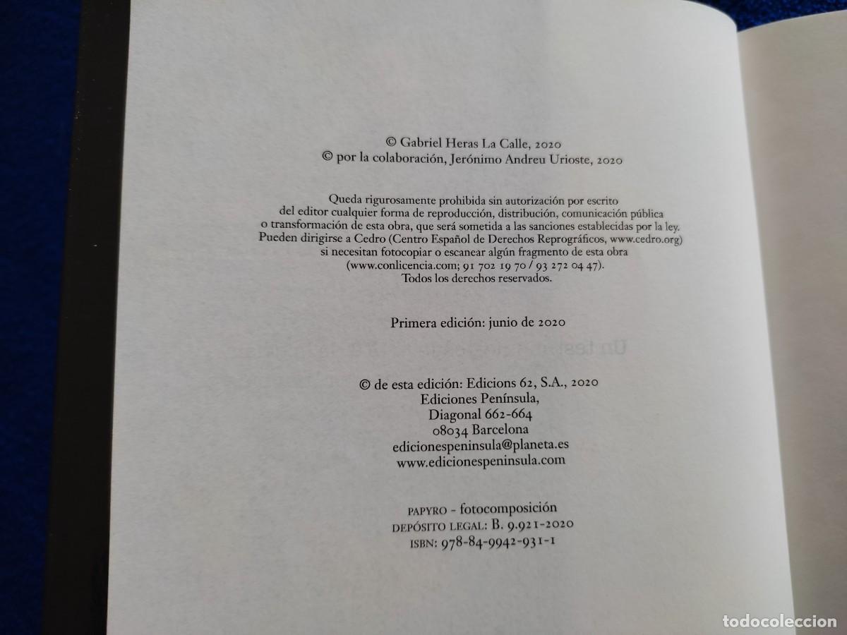 Libros de segunda mano: En Primera L&iacute;nea Gabriel Heras Ediciones Pen&iacute;nsula 2020 - Foto 6