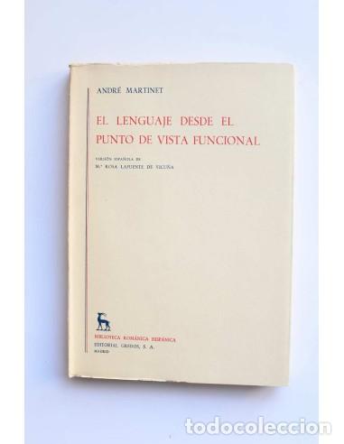 Libros de segunda mano: El lenguaje desde el punto de vista funcional - MARTINET, Andr&eacute; - Foto 1