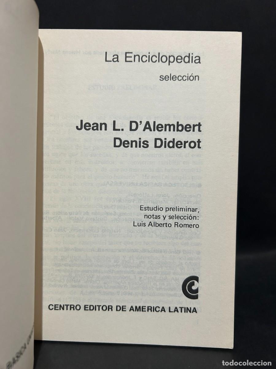 Libros de segunda mano: DALEMBERT-DIDEROT - LA ENCICLOPEDIA - 1982 - Foto 2