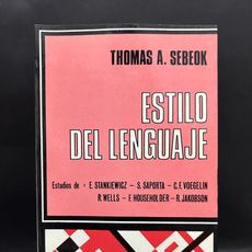 Sebeok thomas a. sebeok - estilo del lenguaje - primer - Compra venta en ...