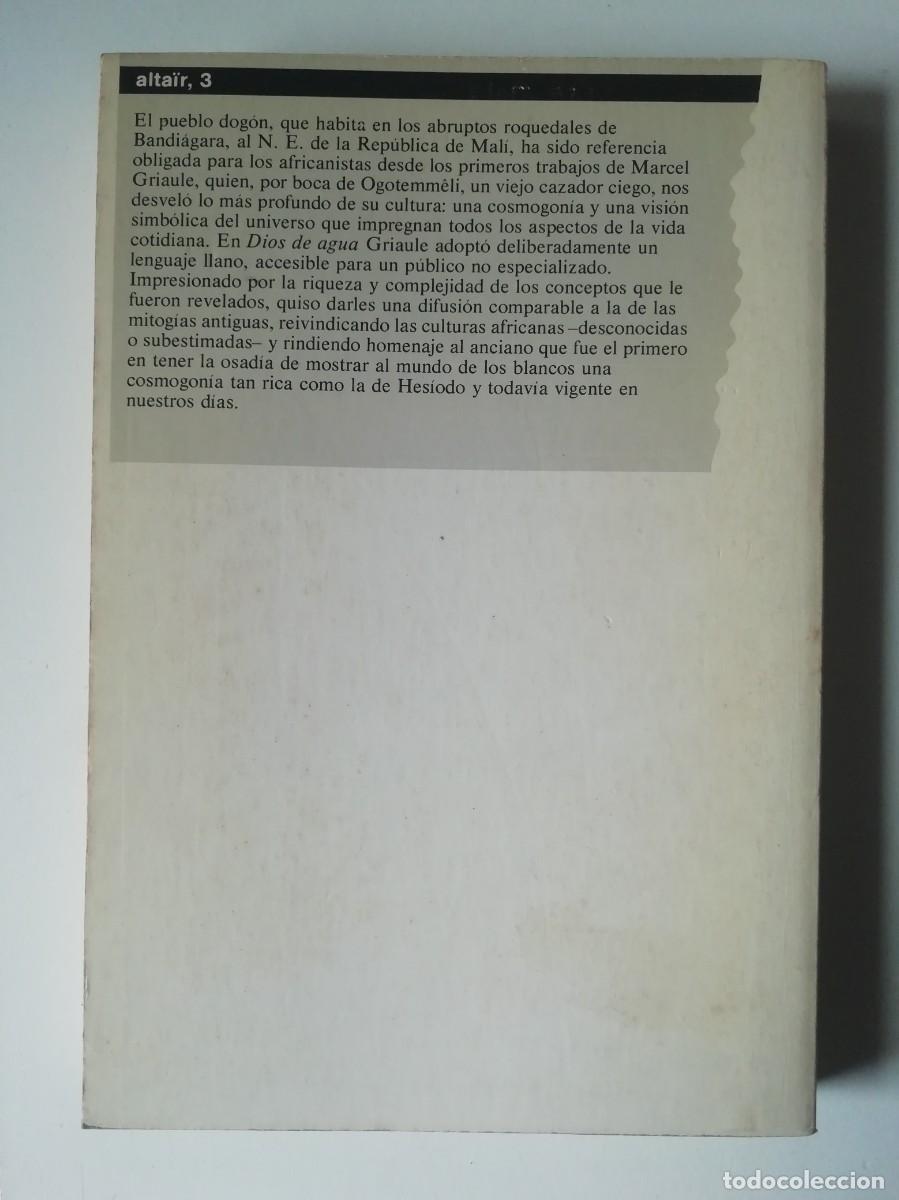 Libros de segunda mano: DIOS DE AGUA - MARCEL GRIAULE - ED. ALTA FULLA 1987 - Foto 2