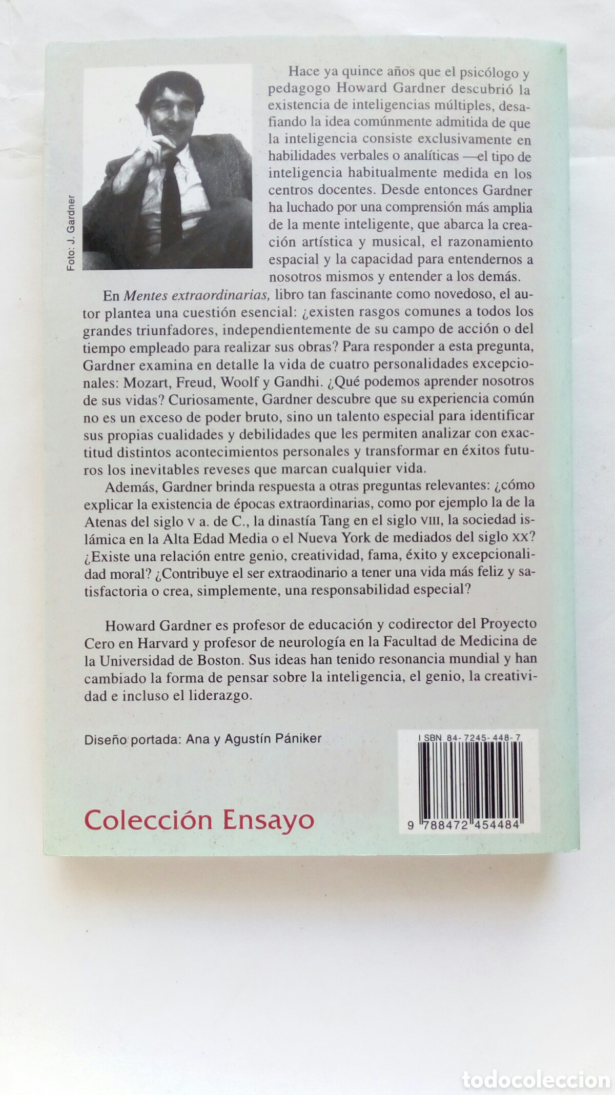 Libros de segunda mano: Mentes extraordinarias. Howard Gardner. - Foto 2