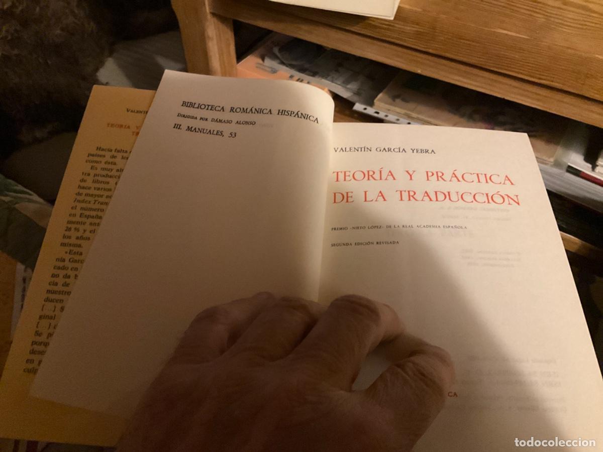 Libros de segunda mano: VALENTIN GARCIA YEBRA. TEORIA Y PRACTICA DE LA TRADUCCION. GREDOS - Foto 2