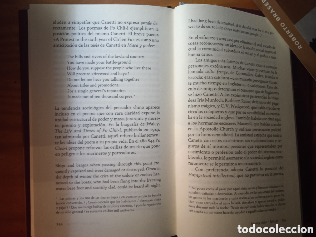 Libros de segunda mano: Fiesta bajo las bombas. El&iacute;as Canetti. - Foto 6