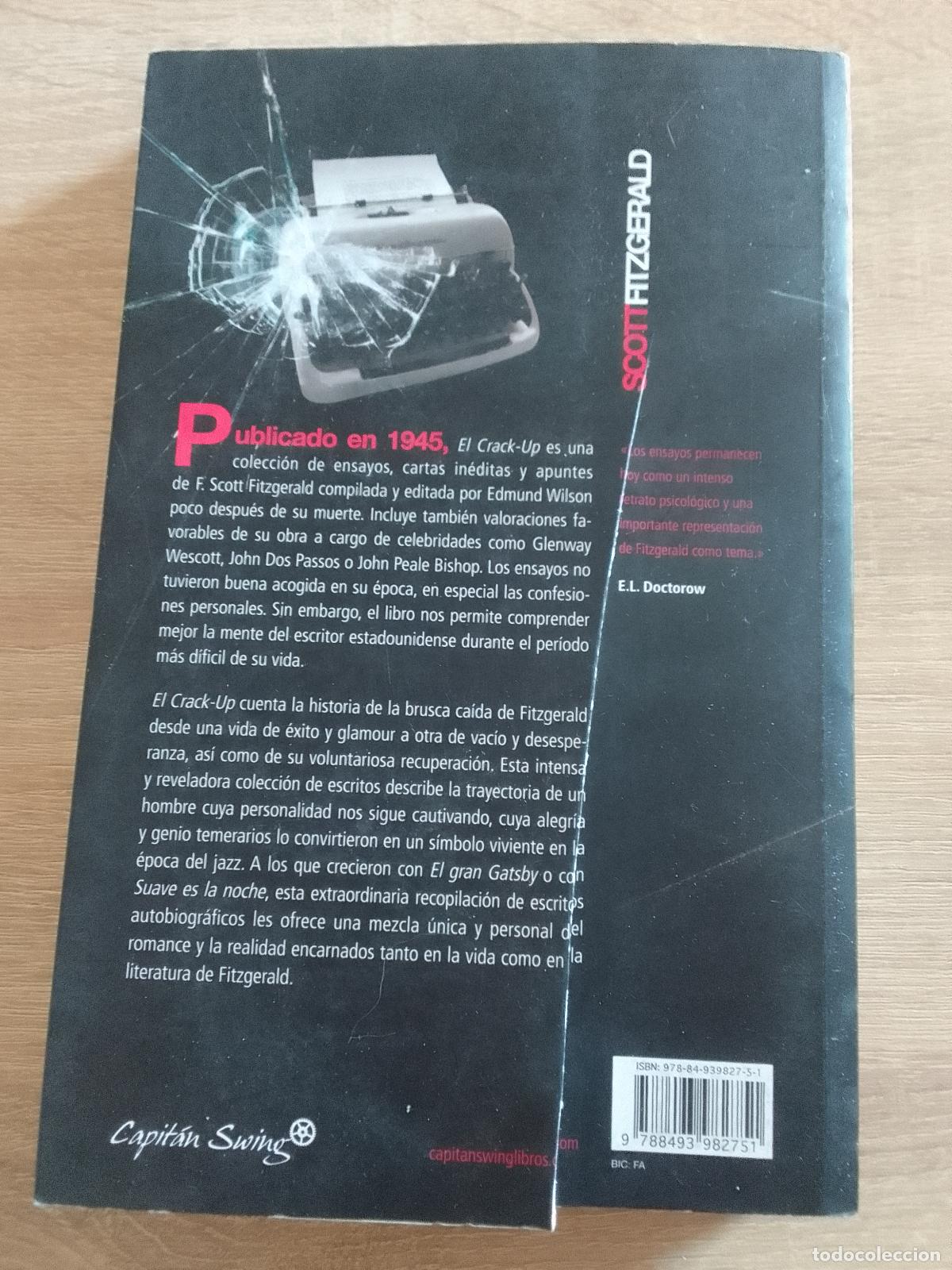 Libros de segunda mano: F. Scott Fitzgerald: El Crack-Up - Foto 2