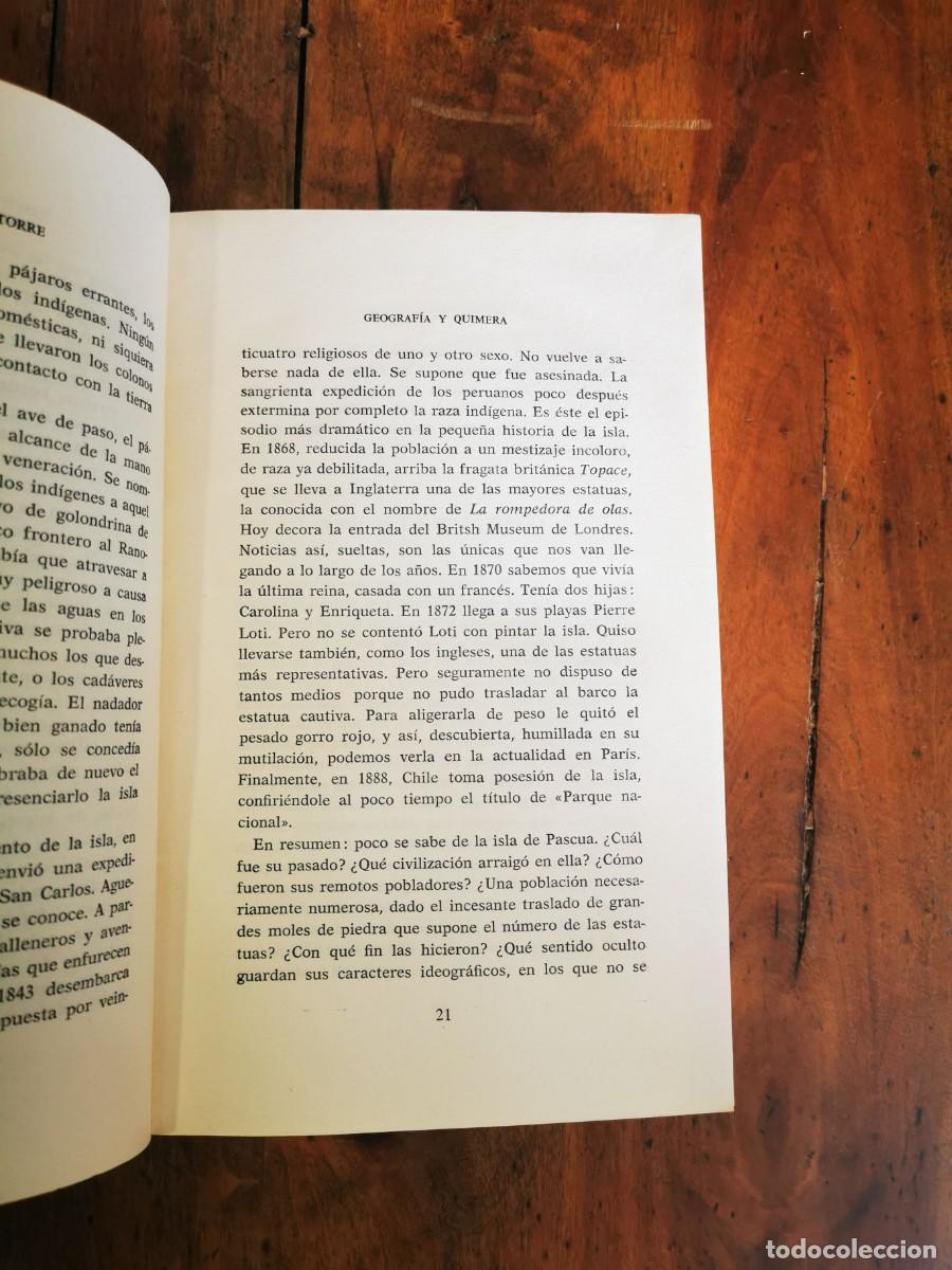 Libros de segunda mano: LA TORRE, Claudio de. Geograf&iacute;a y quimera - Foto 2