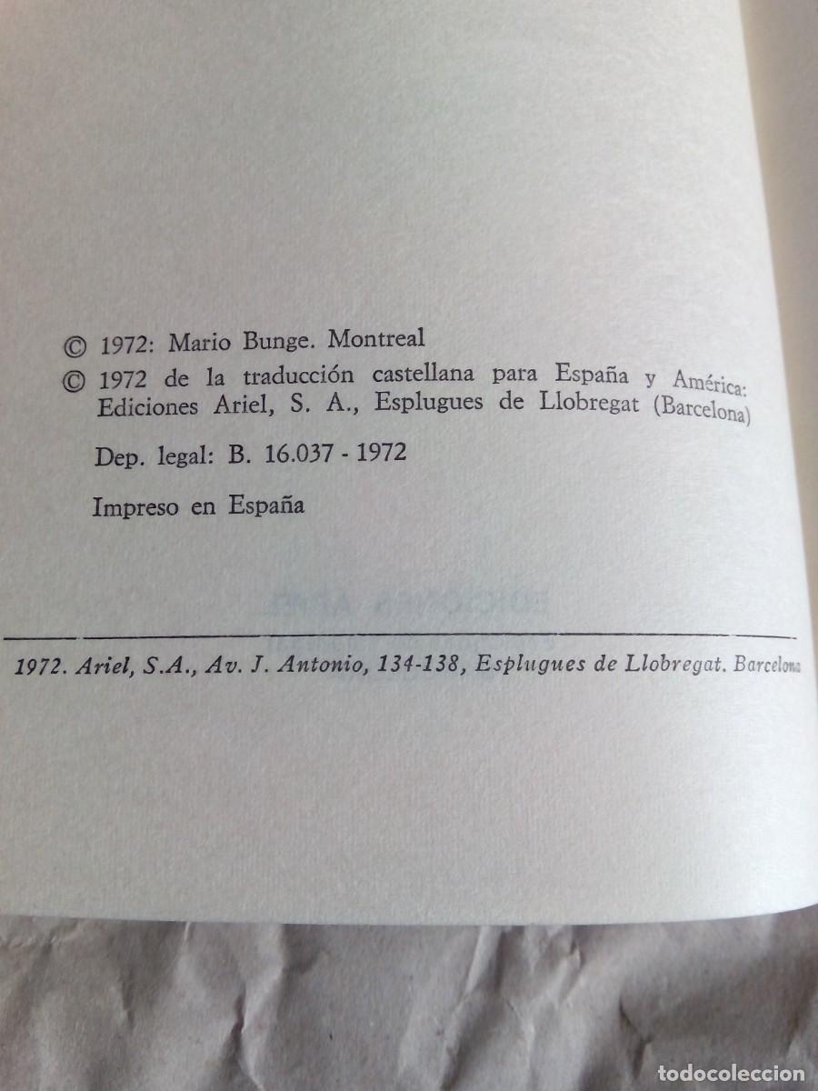 Libros de segunda mano: TEORIA Y REALIDAD / MARIO BUNGE - Foto 4