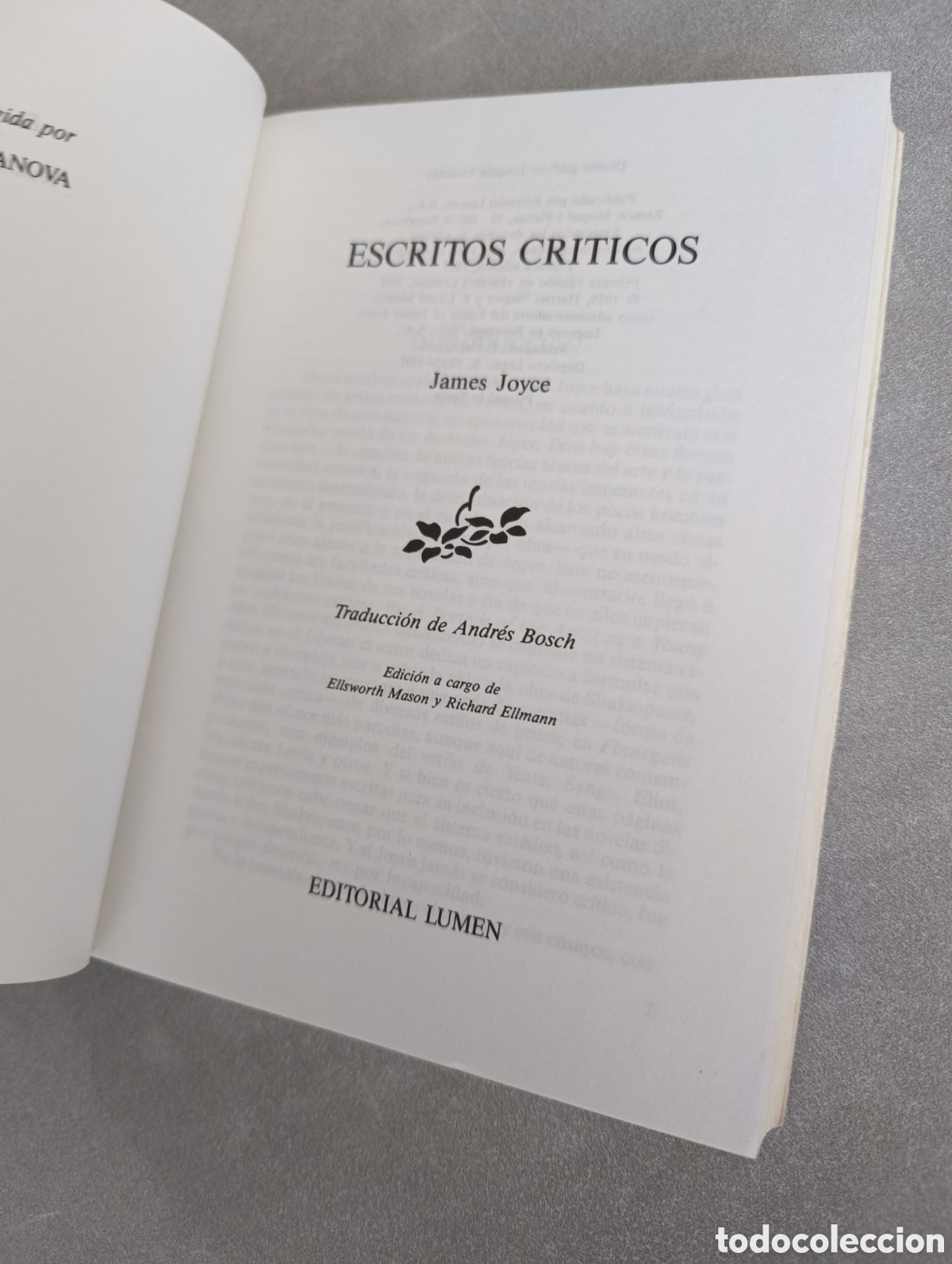 Libros de segunda mano: Escritos cr&iacute;ticos. James Joyce. - Foto 3