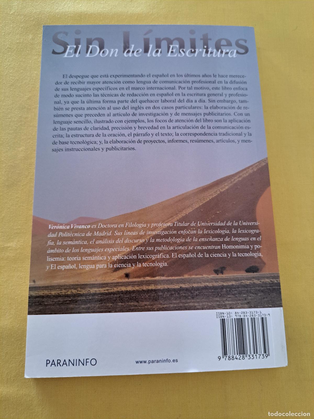 Libros de segunda mano: VER&Oacute;NICA VIVANCO - EL DON DE LA ESCRITURA: COMUNICAR CON ESTILO PROFESIONAL - PARANINFO 2008 - Foto 6
