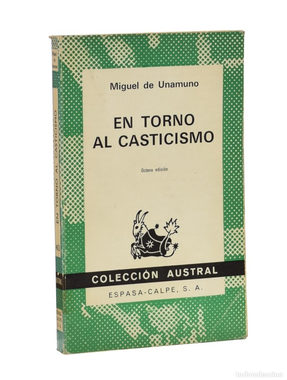 Libros de segunda mano: EN TORNO AL CASTICISMO - UNAMUNO, Miguel de - Foto 1