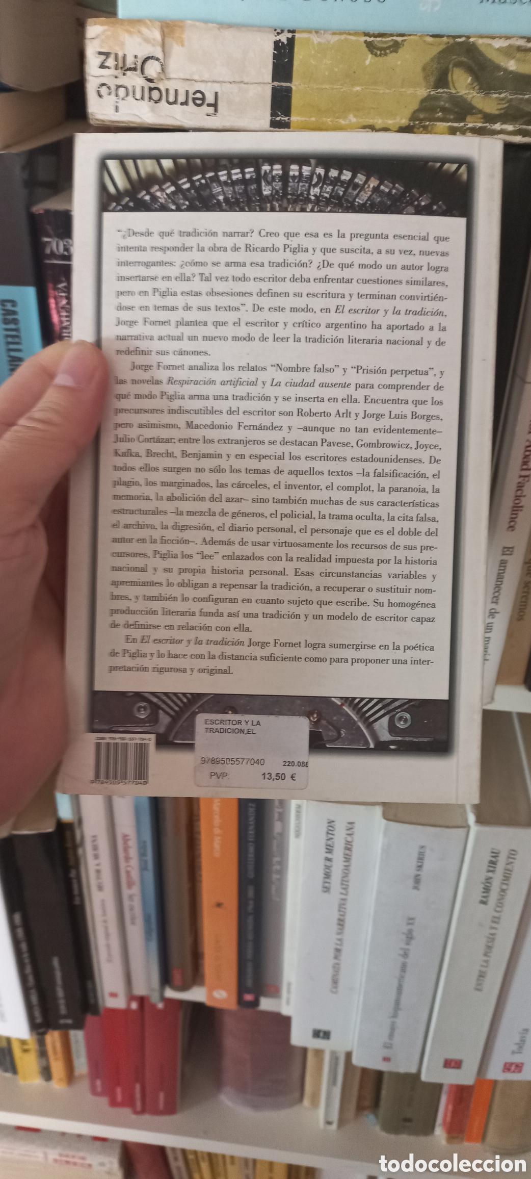 Libros de segunda mano: El escritor y la tradici&oacute;n, Jorge Fornet - Foto 2