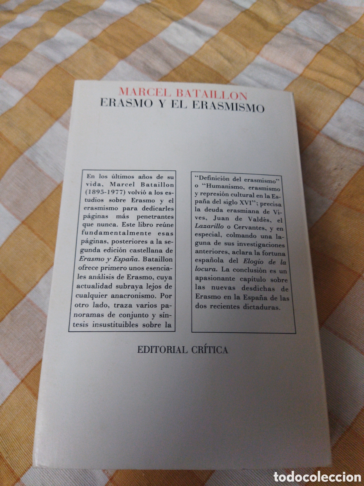 Libros de segunda mano: Erasmo y el erasmismo / Bataillon, Marcel - Foto 3