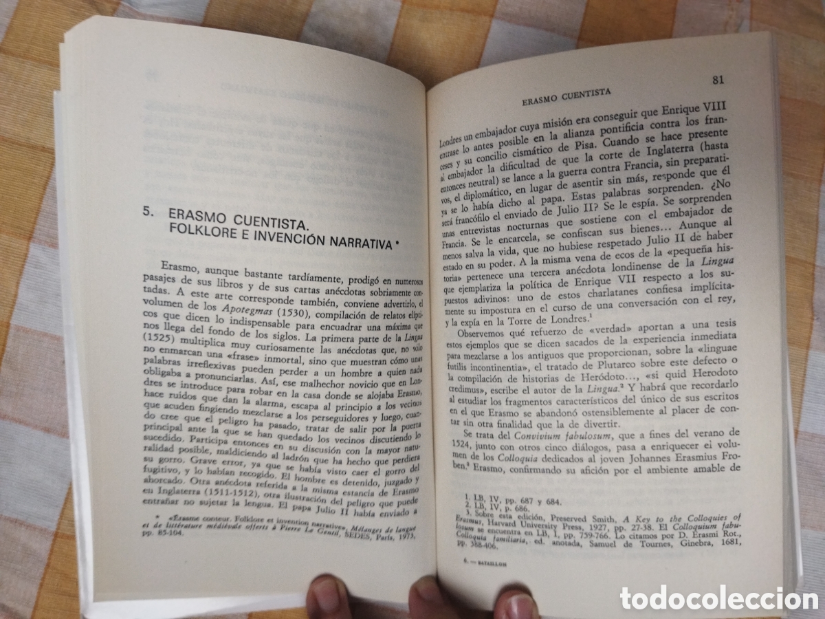 Libros de segunda mano: Erasmo y el erasmismo / Bataillon, Marcel - Foto 5