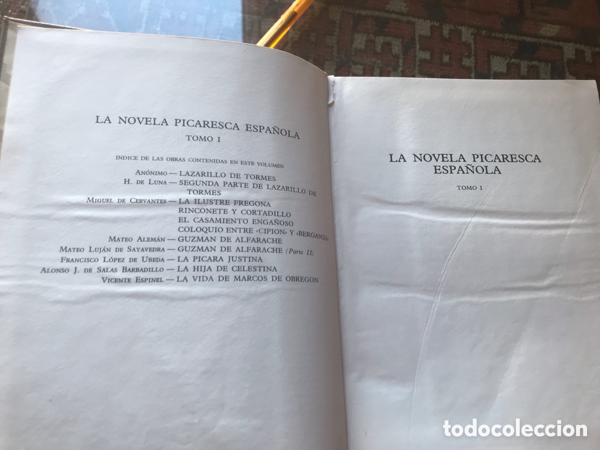 Libros de segunda mano: La novela picaresca. Tomo I. Aguilar. - Foto 3