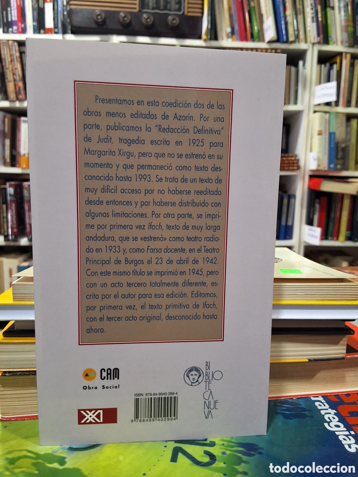 Libros de segunda mano: AZORIN - TEATRO DESCONOCIDO - JUDITH e IFACH - Foto 2