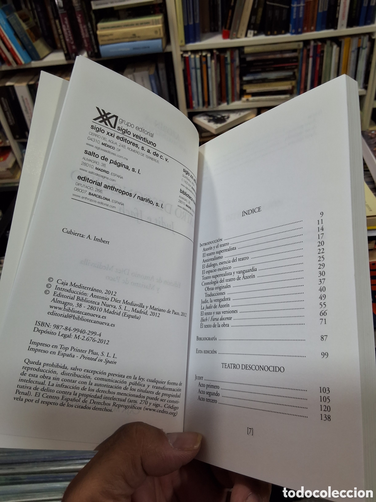 Libros de segunda mano: AZORIN - TEATRO DESCONOCIDO - JUDITH e IFACH - Foto 4
