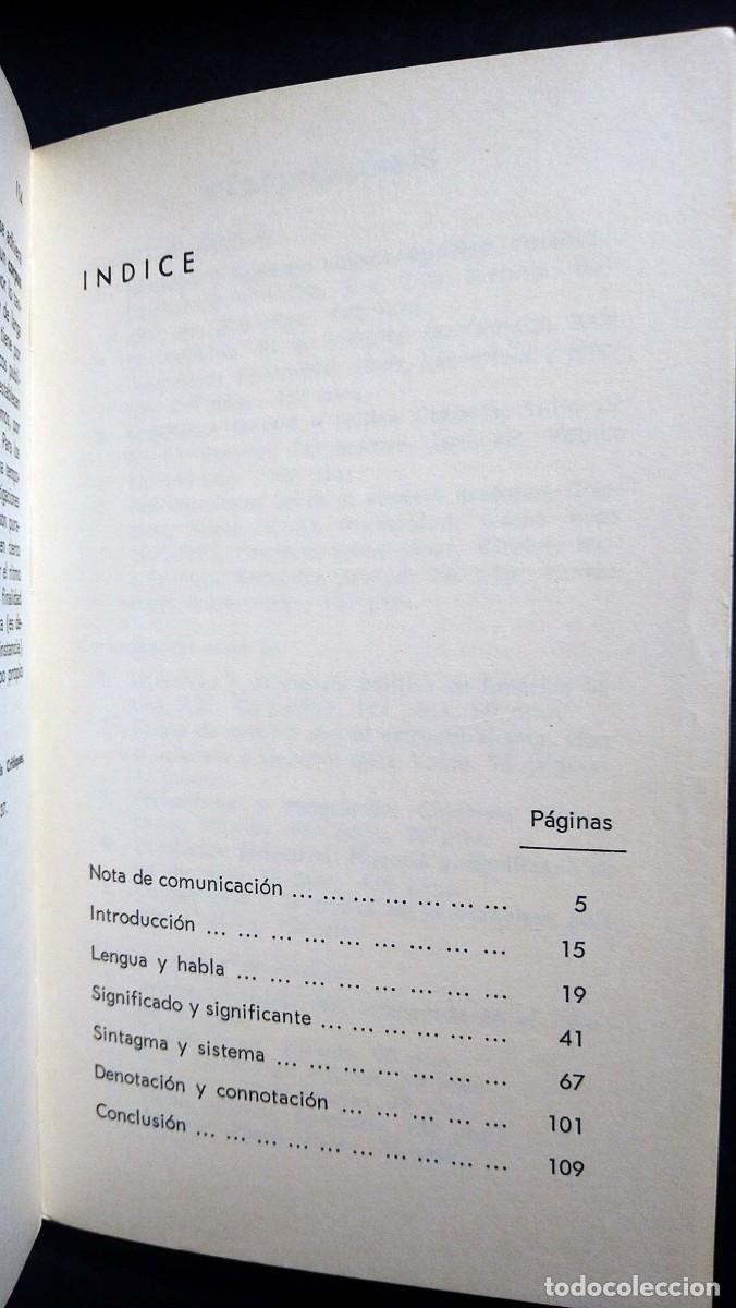 Libros de segunda mano: COMUNICACI&Oacute;N. SERIE B. ELEMENTOS DE SEMIOLOG&Iacute;A - ROLAND BARTHES - Foto 3
