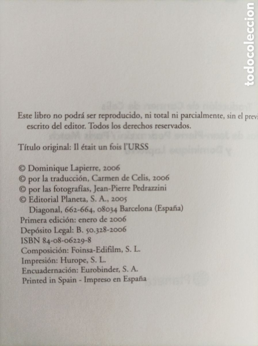 Libros de segunda mano: &Eacute;rase una vez la URSS / Dominique Lapierre - Foto 5