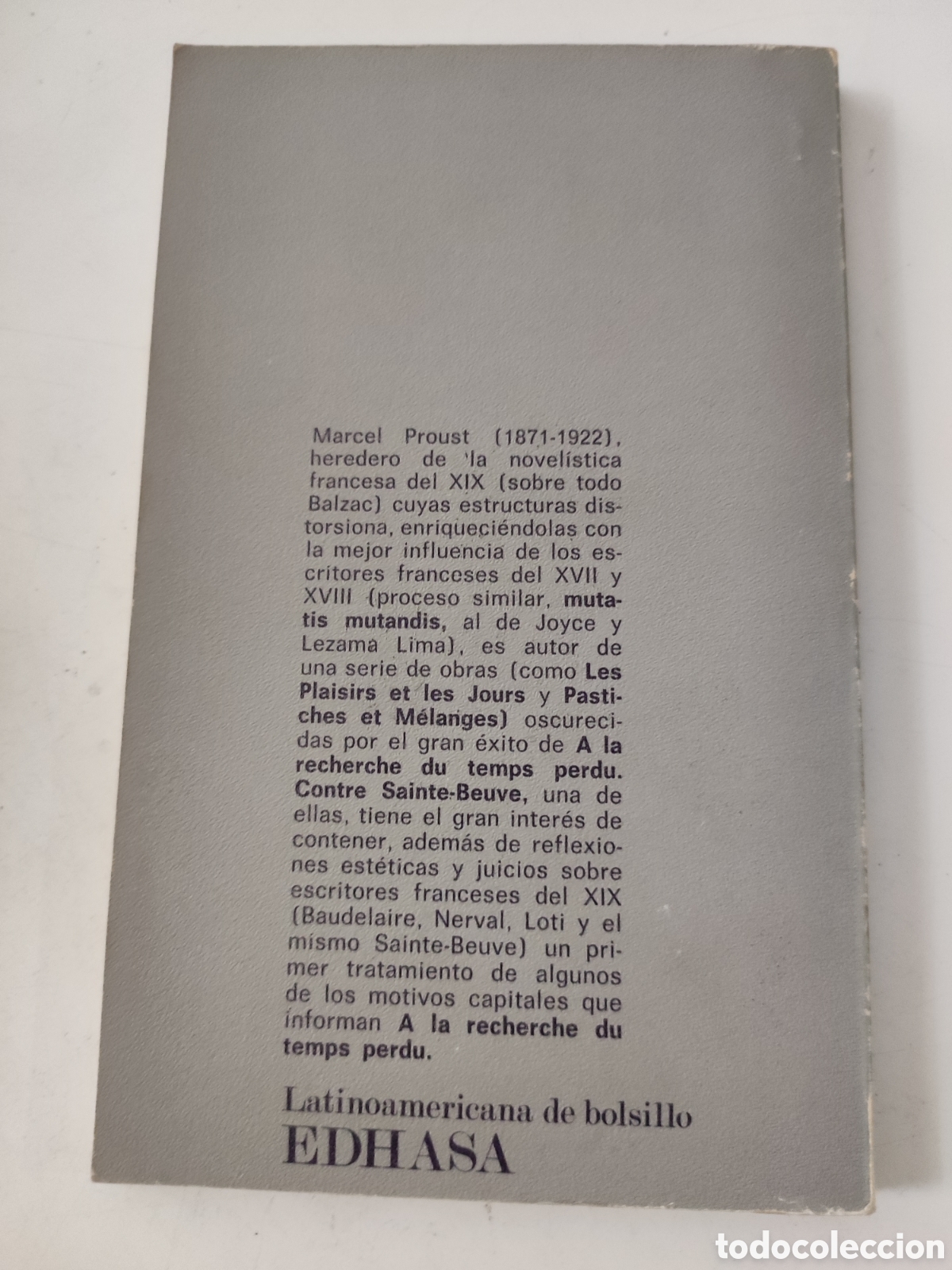 Libros de segunda mano: ENSAYOS LITERARIOS I .- Marcel Proust - Foto 2