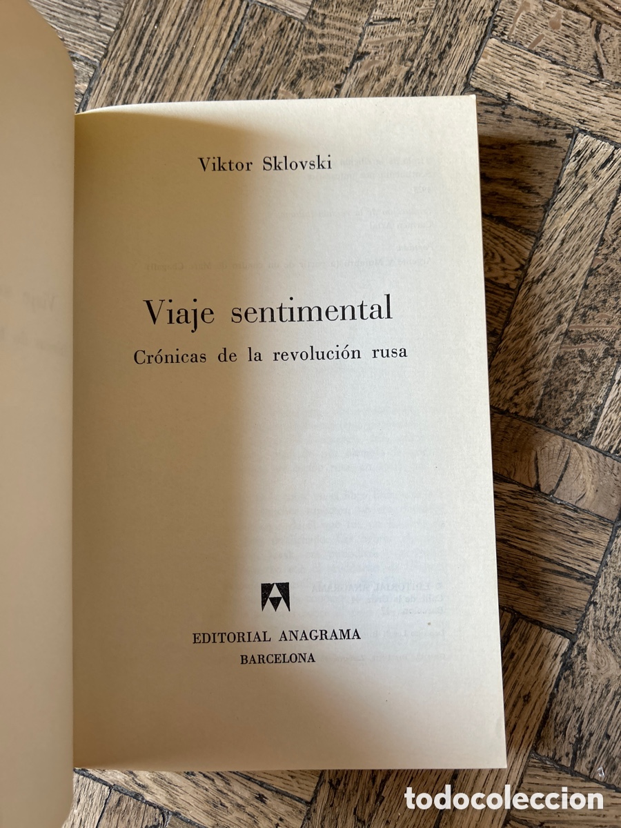 Libros de segunda mano: Viaje sentimental - Viktor Sklovski - Anagrama (1972) - Foto 3
