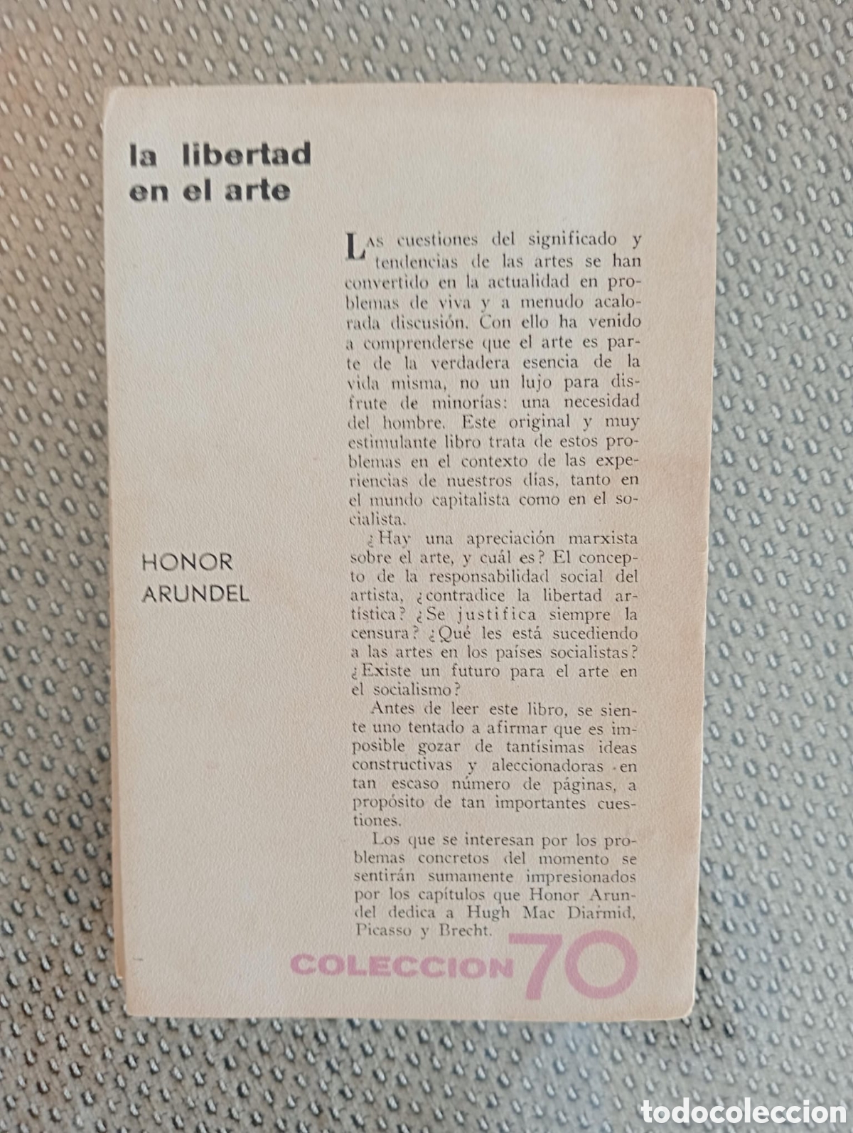 Libros de segunda mano: La libertad en el arte / ARUNDEL, Honor - Foto 3