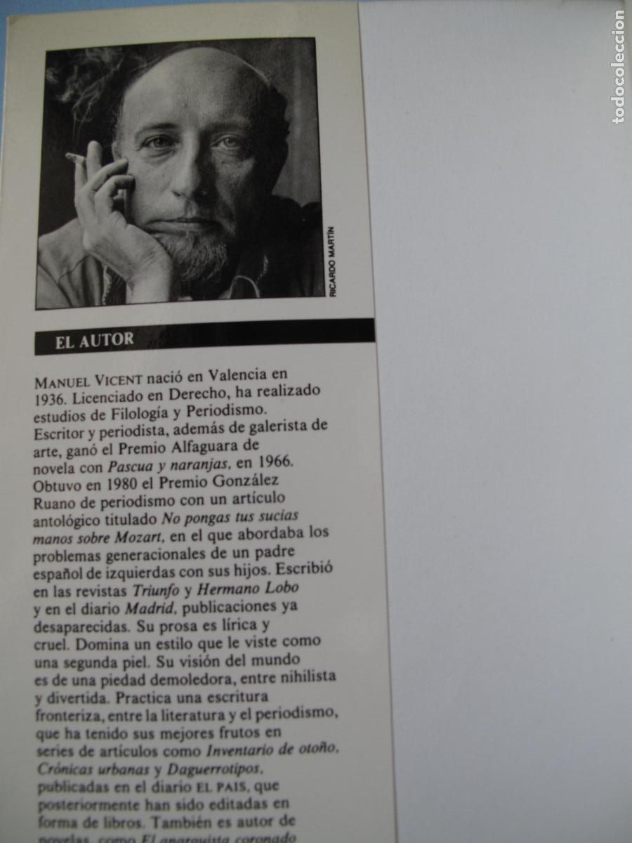 Libros de segunda mano: LA CARNE ES YERBA.- MANUEL VICENT.- EDICIONES EL PA&Iacute;S. - Foto 4
