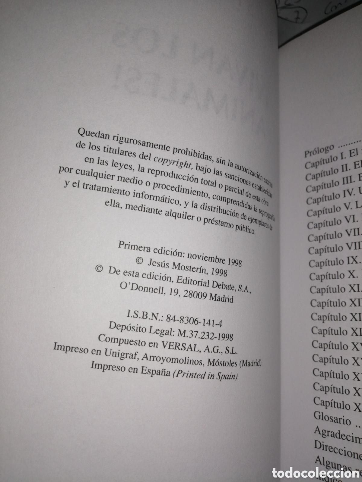 Libros de segunda mano: Vivan los Animales (Primera edici&oacute;n) - Foto 4
