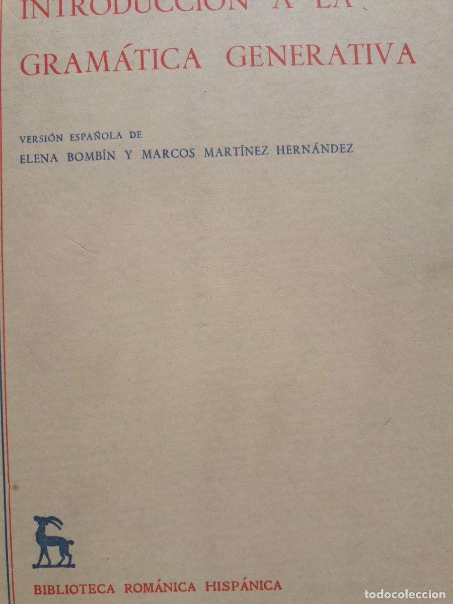 Libros de segunda mano: introducci&oacute;n a la gram&aacute;tica generativa Nicolas Ruwet - Foto 1