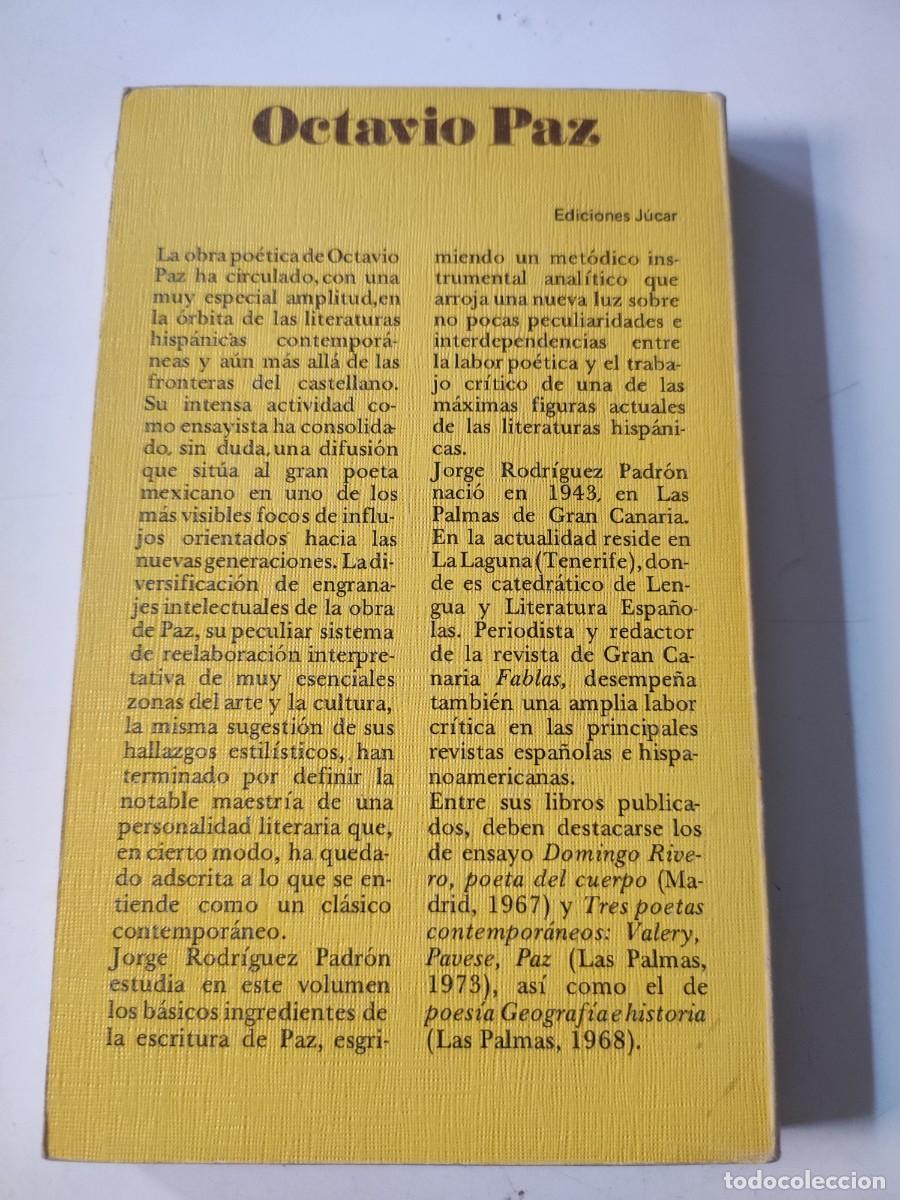 Libros de segunda mano: Los poetas. Octavio Paz. - Foto 2