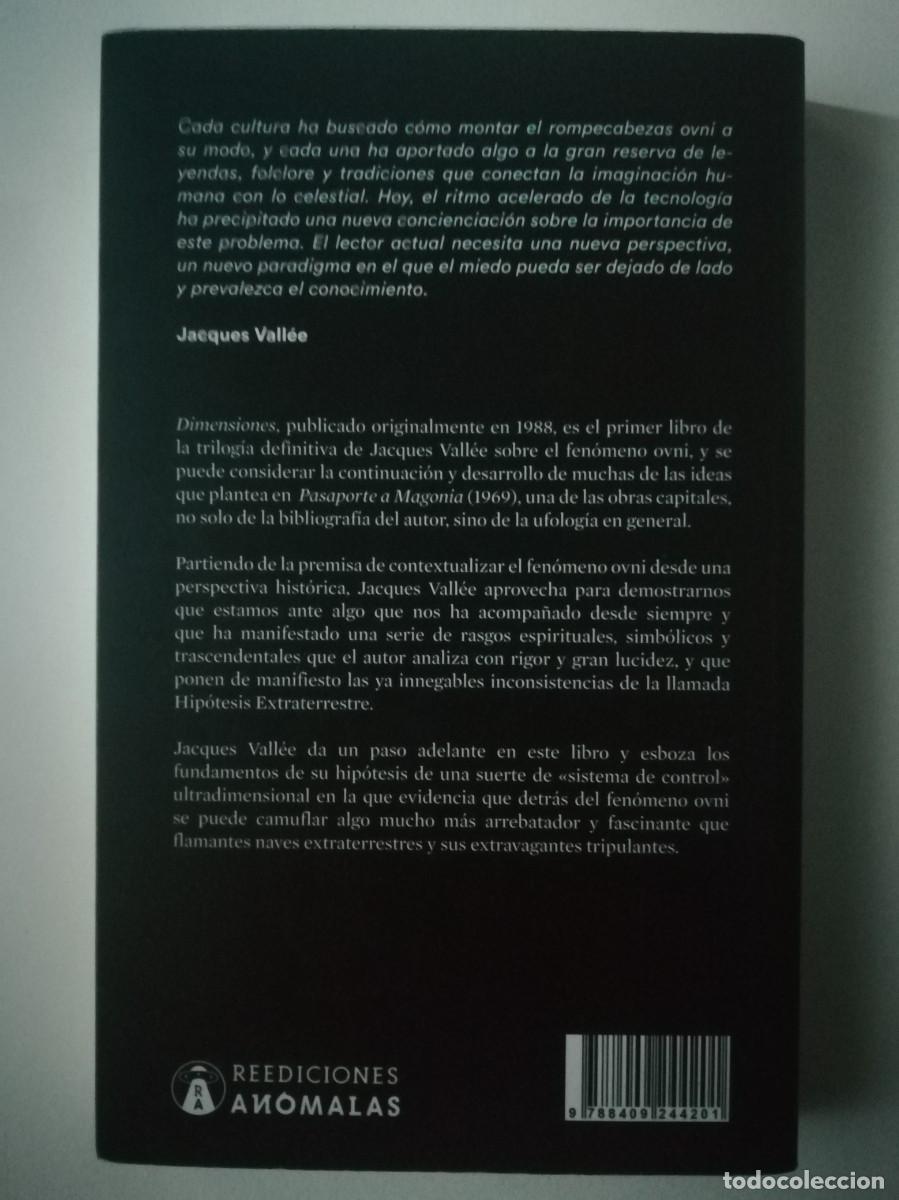 Libros de segunda mano: DIMENSIONES - JACQUES VALL&Eacute;E - ED. REEDICIONES AN&Oacute;MALAS 2020 - Foto 2