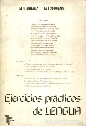 Libros de segunda mano: EJERCICIOS PRACTICOS DE LENGUA ESPA&Ntilde;OLA. - ARRANZA M.D. - Foto 1