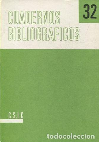 Libros de segunda mano: CUADERNOS BIBLIOGR&Aacute;FICOS. 32. - VV.AA. - Foto 1
