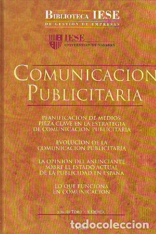 Libros de segunda mano: COMUNICACI&Oacute;N PUBLICITARIA. - TORO/OLIVER J.M. De/X. - Foto 1