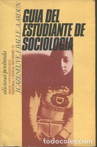 Libros de segunda mano: GUIA DEL ESTUDIANTE DE SOCIOLOGIA. - VV.AA. - Foto 1