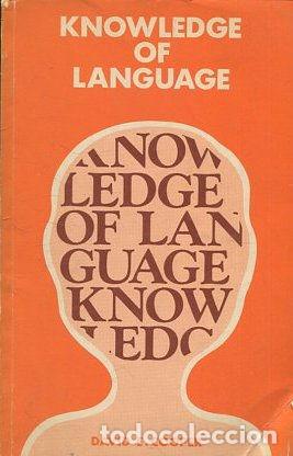 Libros de segunda mano: KNOWLEDGE OF LANGUAGE. - COOPER David E.