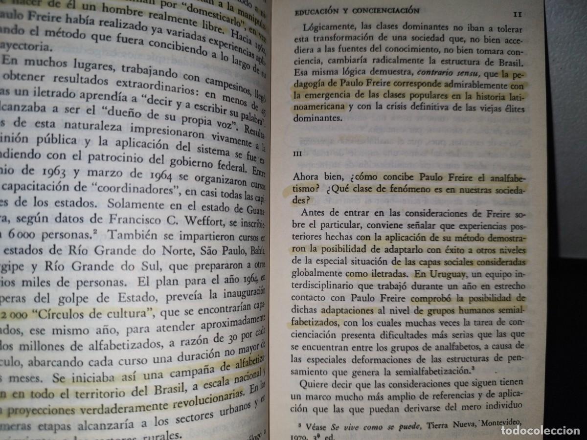 Libros de segunda mano: 104- LA EDUCACI&Oacute;N COMO PR&Aacute;CTICA DE LA LIBERTAD - PAULO FREIRE - Foto 8