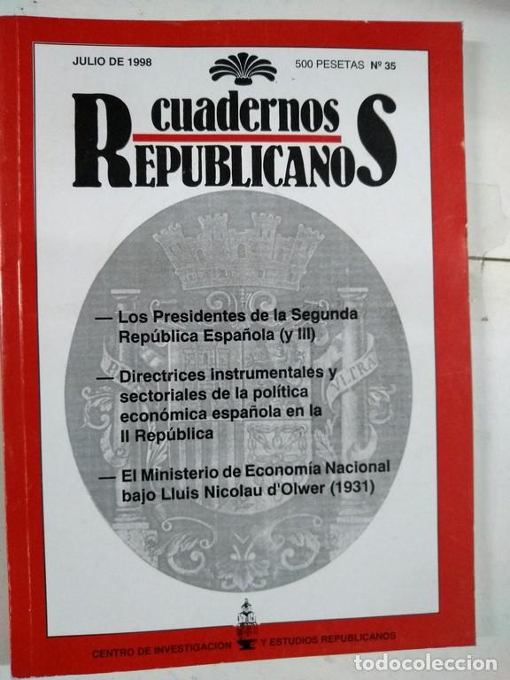 Libros de segunda mano: Cuadernos republicanos - Foto 1
