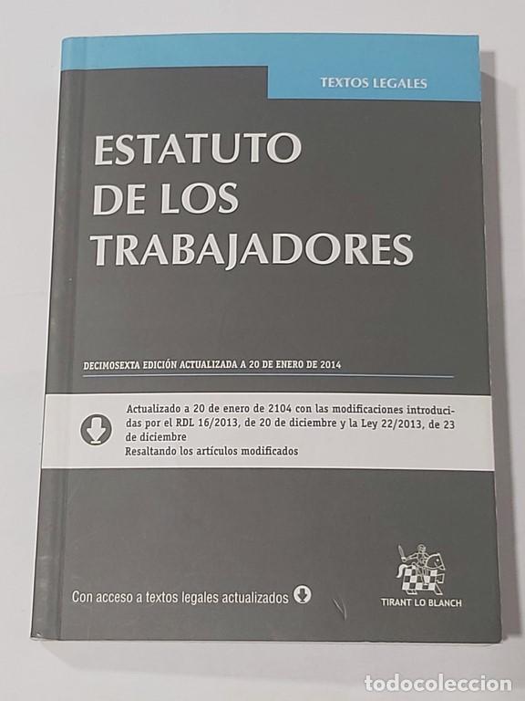 Libros de segunda mano: Estatuto de los trabajadores - &Aacute;ngel blasco pellicer - Foto 1
