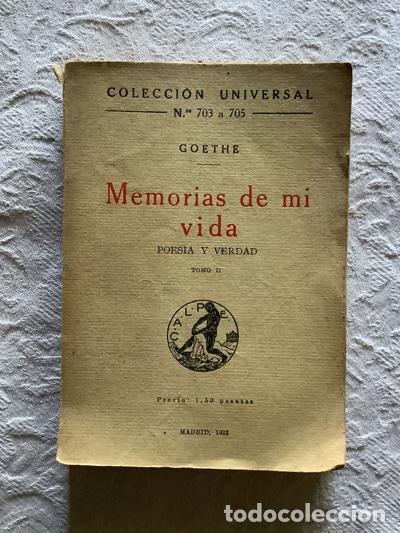 Libros de segunda mano: Memorias de mi vida (II) - Goethe - Foto 1