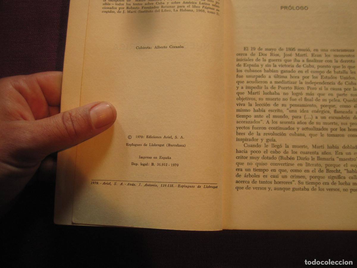 Libros de segunda mano: Jos&eacute; Mart&iacute; - Nuestra am&eacute;rica. Ariel 1970 - Foto 3