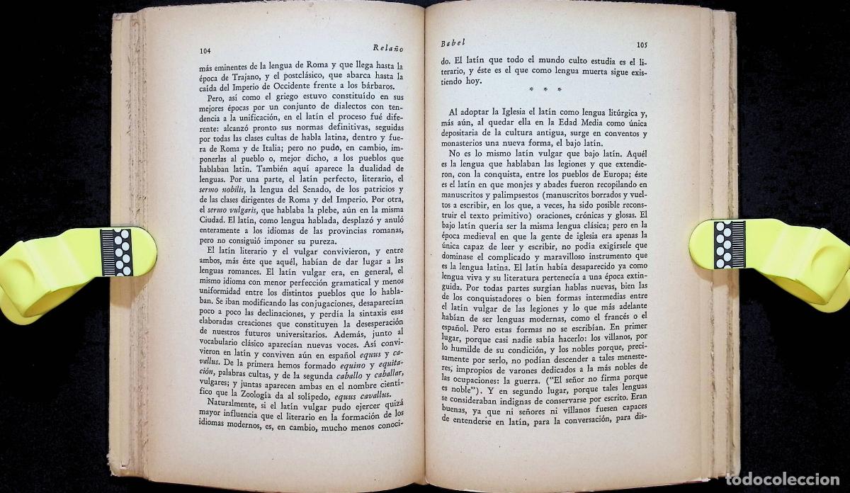 Libros de segunda mano: BABEL (Las lenguas del mundo). - RELA&Ntilde;O, Emilio. - Foto 3