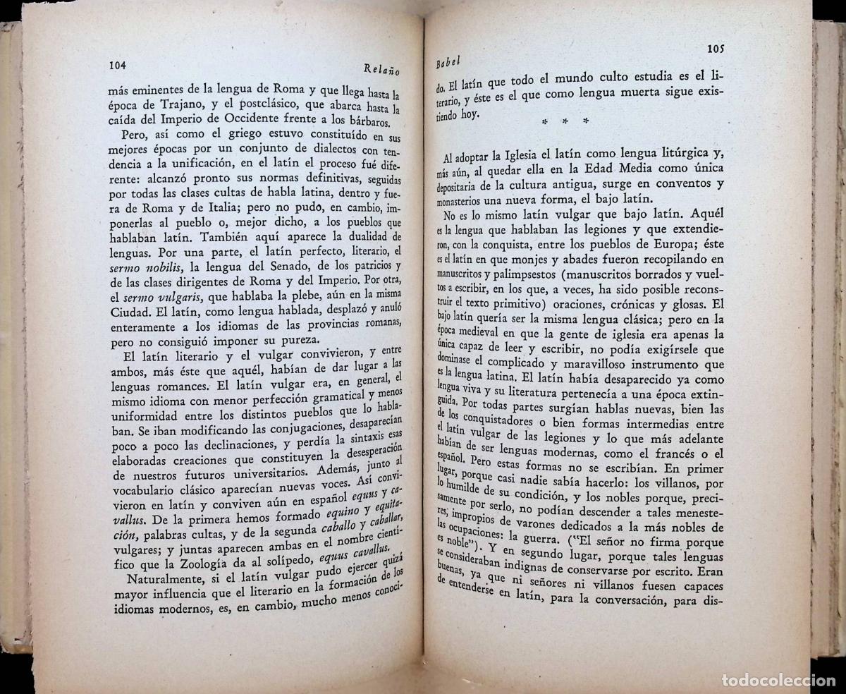 Libros de segunda mano: BABEL (Las lenguas del mundo). - RELA&Ntilde;O, Emilio. - Foto 4