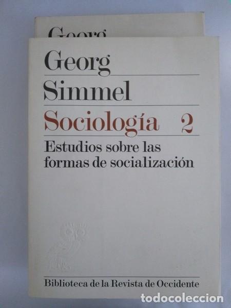 Libros de segunda mano: Sociologia. 2 tomos - Georg Simmel - Foto 1