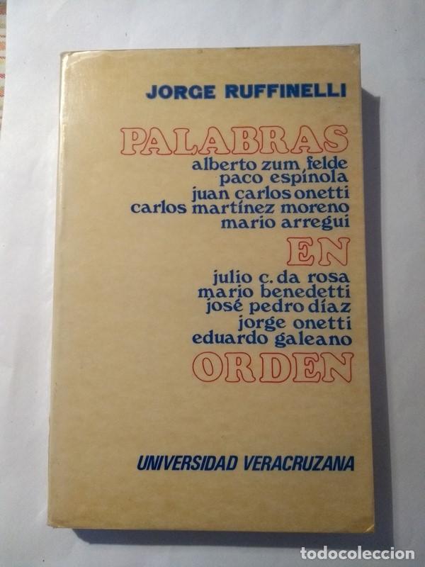 Libros de segunda mano: Palabras en orden - Jorge Ruffinelli - Foto 1