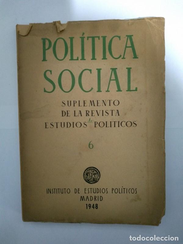 Libros de segunda mano: Pol&iacute;tica social, 6 - Foto 1
