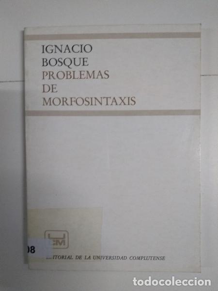 Libros de segunda mano: Problemas de morfosintaxis - Ignacio Bosque - Foto 1