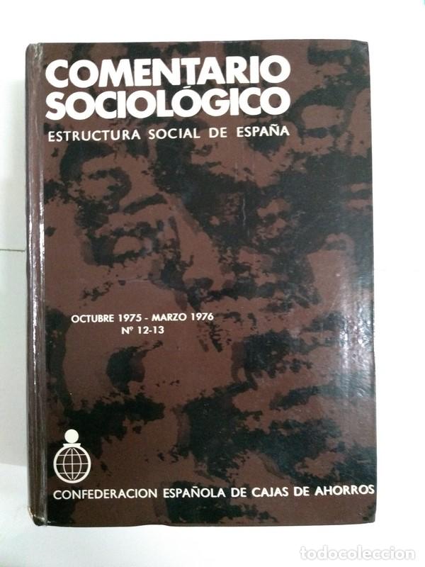 Libros de segunda mano: Comentario sociol&oacute;gico - Foto 1